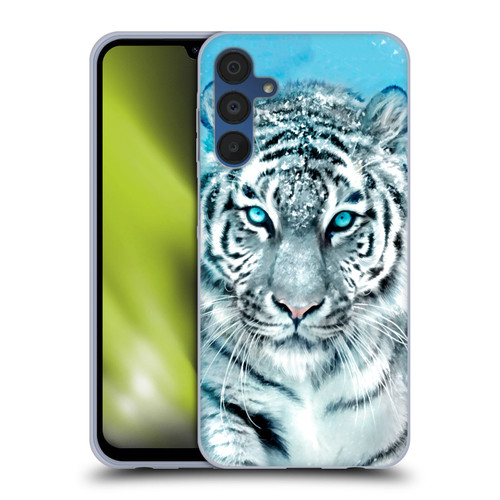 Aimee Stewart Animals White Tiger Soft Gel Case for Samsung Galaxy A15