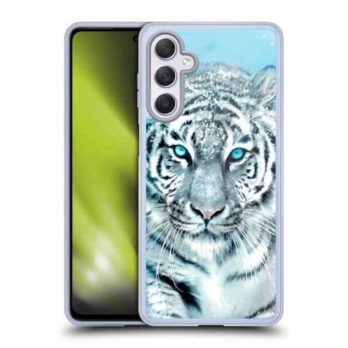 Aimee Stewart Animals White Tiger Soft Gel Case for Samsung Galaxy M54 5G
