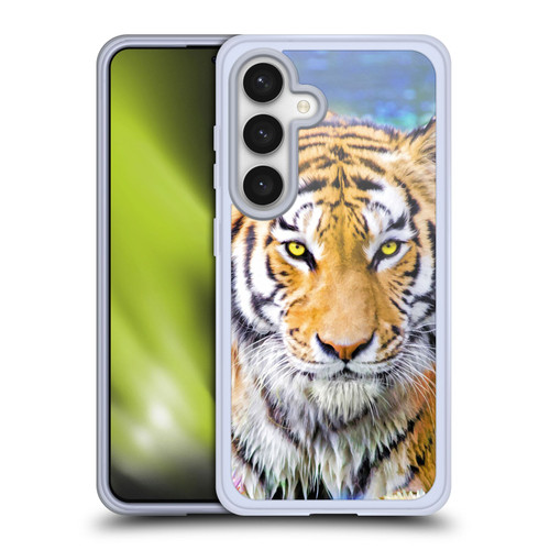 Aimee Stewart Animals Tiger and Lily Soft Gel Case for Samsung Galaxy S24 5G