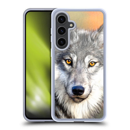 Aimee Stewart Animals Autumn Wolf Soft Gel Case for Samsung Galaxy S24+ 5G