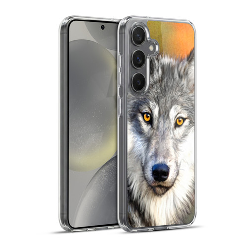 Aimee Stewart Animals Autumn Wolf Soft Gel Case for Samsung Galaxy S24+ 5G & MagSafe