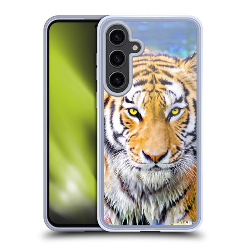 Aimee Stewart Animals Tiger and Lily Soft Gel Case for Samsung Galaxy S24+ 5G