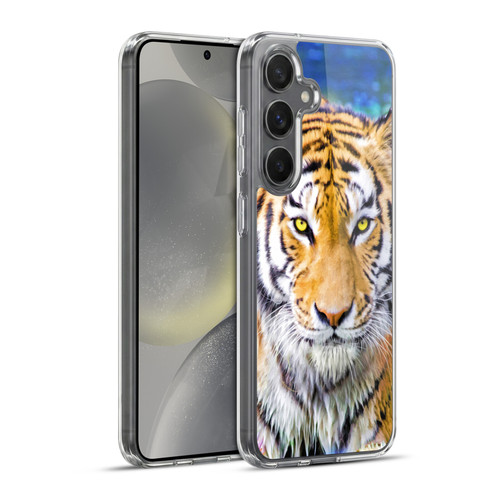Aimee Stewart Animals Tiger and Lily Soft Gel Case for Samsung Galaxy S24+ 5G & MagSafe