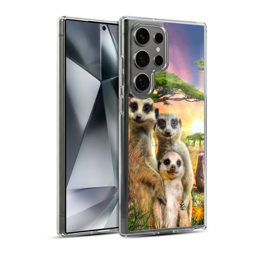 Aimee Stewart Animals Meerkats Soft Gel Case for Samsung Galaxy S24 Ultra 5G & MagSafe