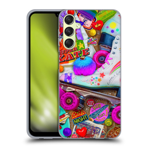 Aimee Stewart Colourful Sweets Skate Night Soft Gel Case for Samsung Galaxy A24 4G / M34 5G