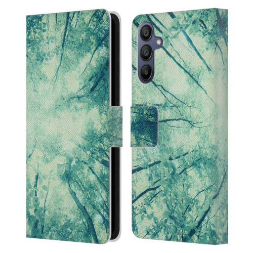 Dorit Fuhg Forest Wander Leather Book Wallet Case Cover For Samsung Galaxy A15