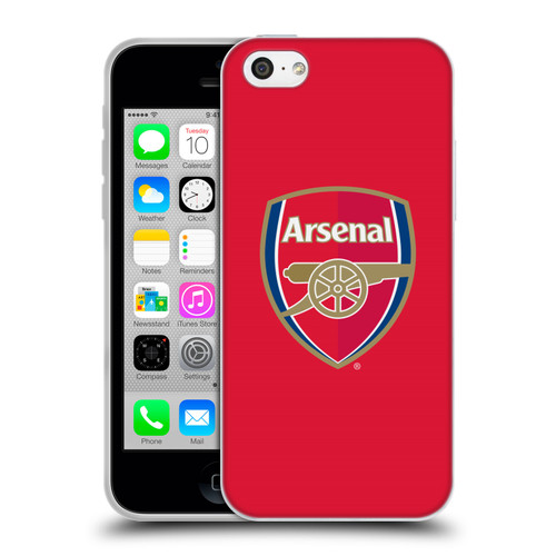 Arsenal FC Crest 2 Full Colour Red Soft Gel Case for Apple iPhone 5c