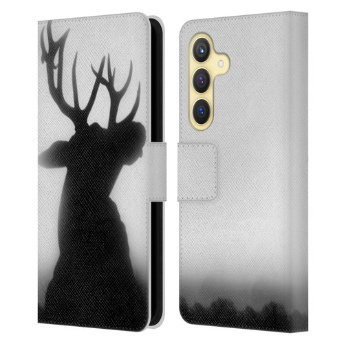 Dorit Fuhg Forest Deer Leather Book Wallet Case Cover For Samsung Galaxy S24 5G