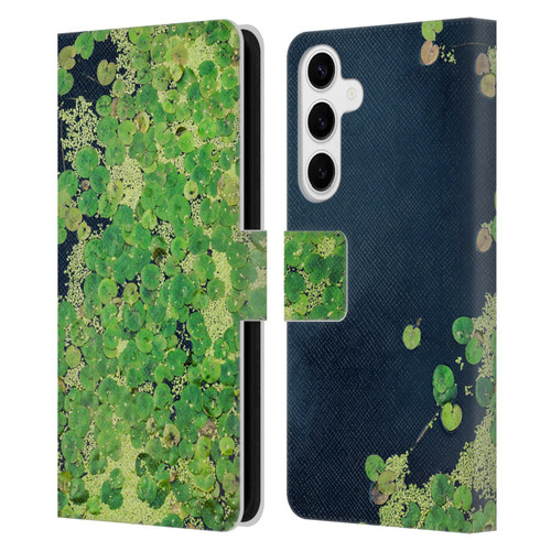 Dorit Fuhg Forest Lotus Leaves Leather Book Wallet Case Cover For Samsung Galaxy S24+ 5G