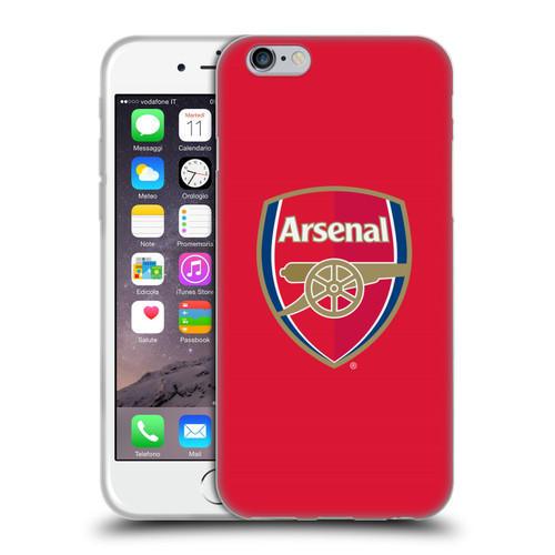 Arsenal FC Crest 2 Full Colour Red Soft Gel Case for Apple iPhone 6 / iPhone 6s