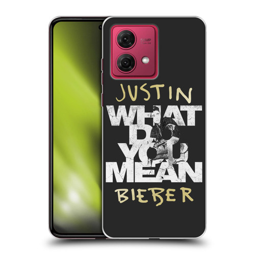 Justin Bieber Purpose B&w What Do You Mean Typography Soft Gel Case for Motorola Moto G84 5G