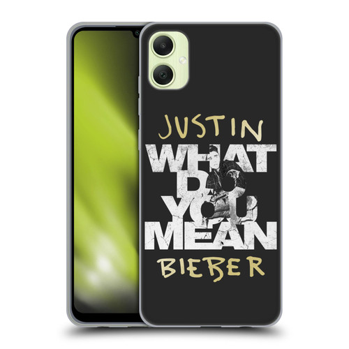 Justin Bieber Purpose B&w What Do You Mean Typography Soft Gel Case for Samsung Galaxy A05