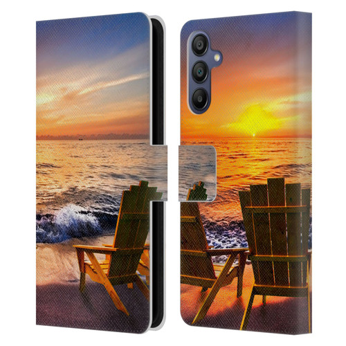 Celebrate Life Gallery Beaches 2 Sea Dreams III Leather Book Wallet Case Cover For Samsung Galaxy A15