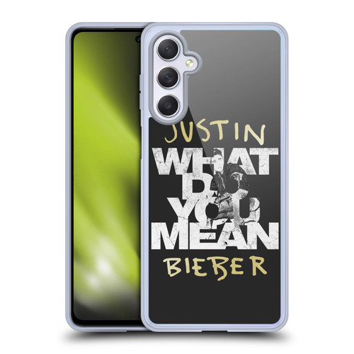Justin Bieber Purpose B&w What Do You Mean Typography Soft Gel Case for Samsung Galaxy M54 5G