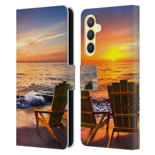 Celebrate Life Gallery Beaches 2 Sea Dreams III Leather Book Wallet Case Cover For Samsung Galaxy S23 FE 5G