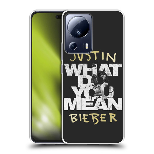 Justin Bieber Purpose B&w What Do You Mean Typography Soft Gel Case for Xiaomi 13 Lite 5G