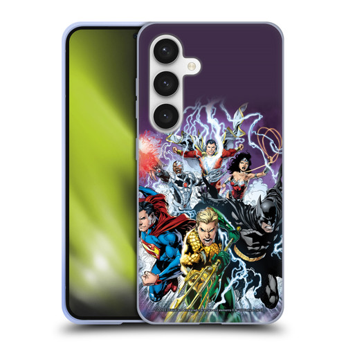 Justice League DC Comics Comic Book Covers New 52 #15 Soft Gel Case for Samsung Galaxy S24 5G