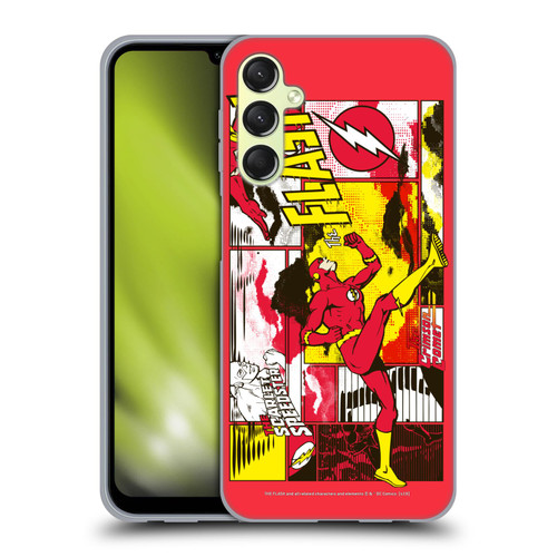 The Flash DC Comics Fast Fashion Pop Art Soft Gel Case for Samsung Galaxy A24 4G / Galaxy M34 5G