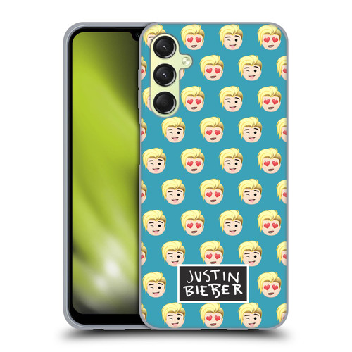 Justin Bieber Justmojis Patterns Soft Gel Case for Samsung Galaxy A24 4G / M34 5G