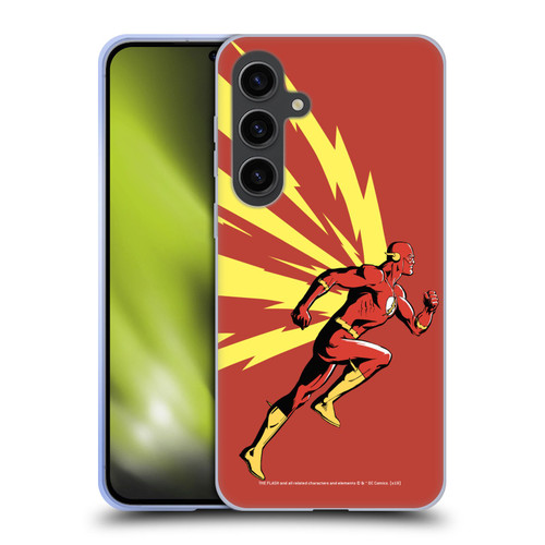 The Flash DC Comics Fast Fashion Running Soft Gel Case for Samsung Galaxy S24+ 5G
