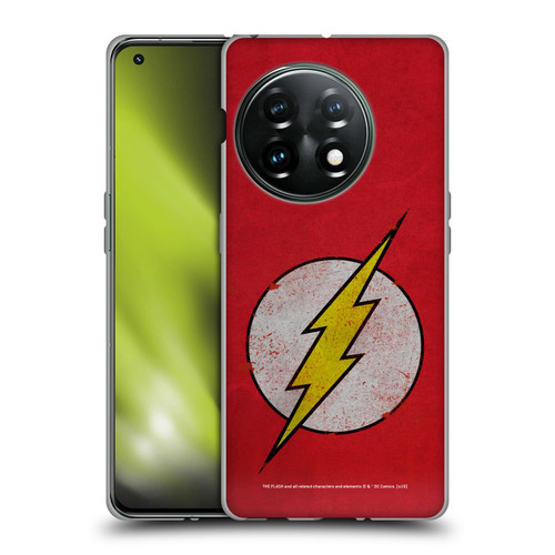The Flash DC Comics Logo Distressed Look Soft Gel Case for OnePlus 11 5G