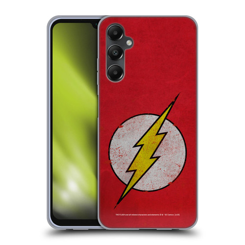 The Flash DC Comics Logo Distressed Look Soft Gel Case for Samsung Galaxy A05s