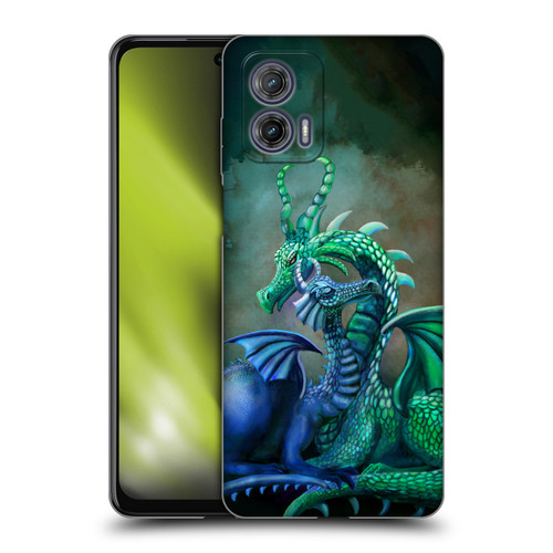 Rose Khan Dragons Green And Blue Soft Gel Case for Motorola Moto G73 5G