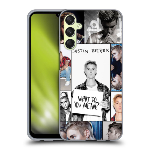 Justin Bieber Purpose Grid Poster Soft Gel Case for Samsung Galaxy A24 4G / Galaxy M34 5G