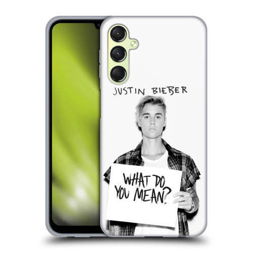 Justin Bieber Purpose What Do You Mean Photo Soft Gel Case for Samsung Galaxy A24 4G / Galaxy M34 5G