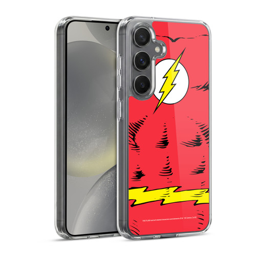 The Flash DC Comics Logo Costume Soft Gel Case for Samsung Galaxy S24 5G & MagSafe