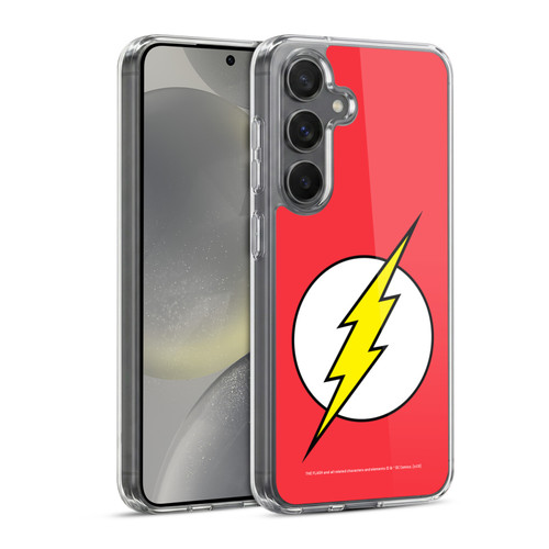 The Flash DC Comics Logo Plain Soft Gel Case for Samsung Galaxy S24 5G & MagSafe