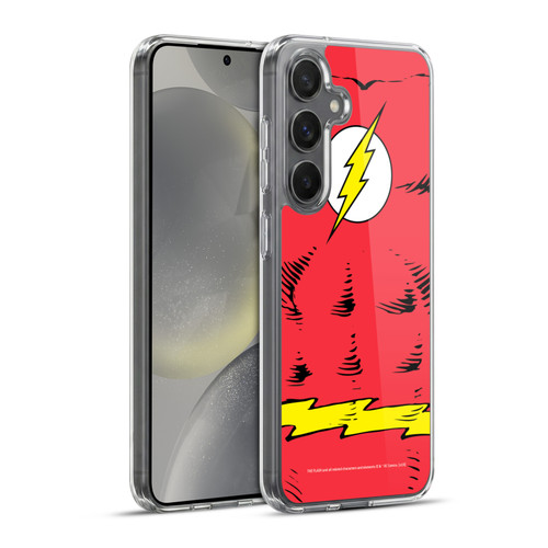 The Flash DC Comics Logo Costume Soft Gel Case for Samsung Galaxy S24+ 5G & MagSafe