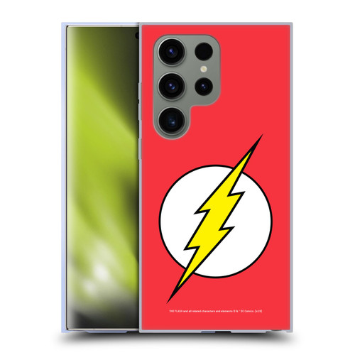 The Flash DC Comics Logo Plain Soft Gel Case for Samsung Galaxy S24 Ultra 5G