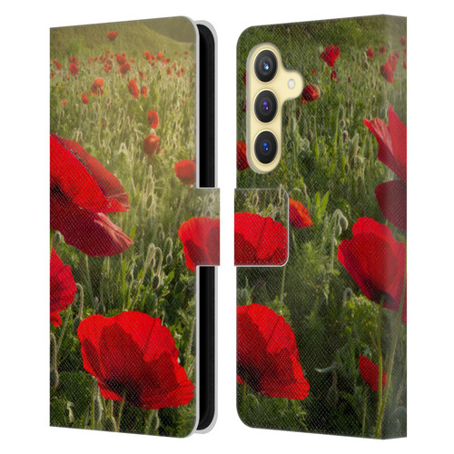 Celebrate Life Gallery Florals Waiting For The Morning Leather Book Wallet Case Cover For Samsung Galaxy S24 5G