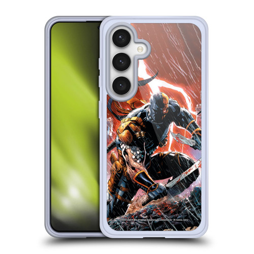 Justice League DC Comics Deathstroke Comic Art Vol. 1 Gods Of War Soft Gel Case for Samsung Galaxy S24 5G