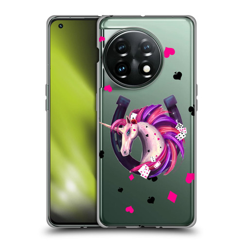 Rose Khan Unicorn Horseshoe Pink And Purple Soft Gel Case for OnePlus 11 5G