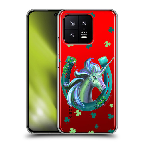 Rose Khan Unicorn Horseshoe Green Shamrock Soft Gel Case for Xiaomi 13 5G