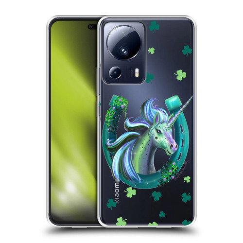 Rose Khan Unicorn Horseshoe Green Shamrock Soft Gel Case for Xiaomi 13 Lite 5G