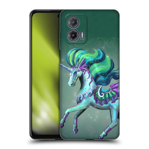 Rose Khan Unicorns Sea Green Soft Gel Case for Motorola Moto G73 5G
