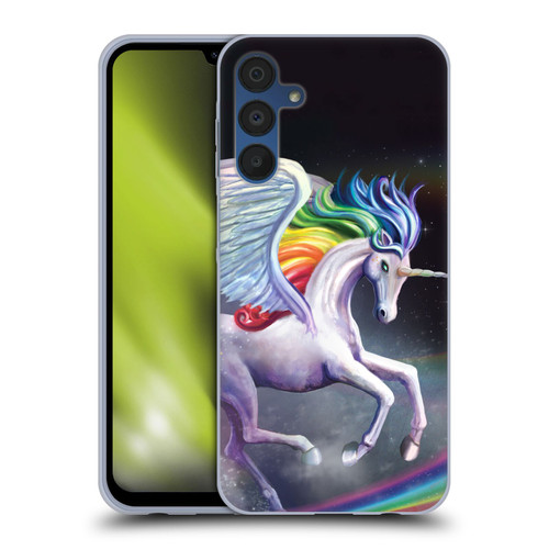 Rose Khan Unicorns Rainbow Dancer Soft Gel Case for Samsung Galaxy A15