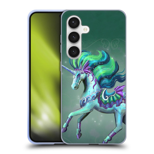 Rose Khan Unicorns Sea Green Soft Gel Case for Samsung Galaxy S24 5G