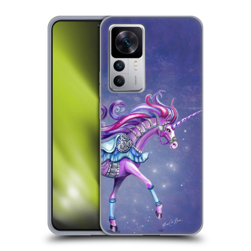 Rose Khan Unicorns Purple Carousel Horse Soft Gel Case for Xiaomi 12T 5G / 12T Pro 5G / Redmi K50 Ultra 5G