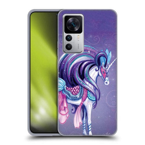 Rose Khan Unicorns White And Purple Soft Gel Case for Xiaomi 12T 5G / 12T Pro 5G / Redmi K50 Ultra 5G
