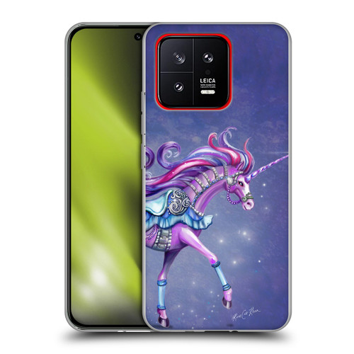 Rose Khan Unicorns Purple Carousel Horse Soft Gel Case for Xiaomi 13 5G