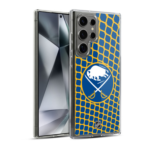 NHL Buffalo Sabres Net Pattern Soft Gel Case for Samsung Galaxy S24 Ultra 5G