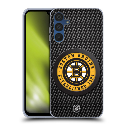 NHL Boston Bruins Puck Texture Soft Gel Case for Samsung Galaxy A15 & MagSafe