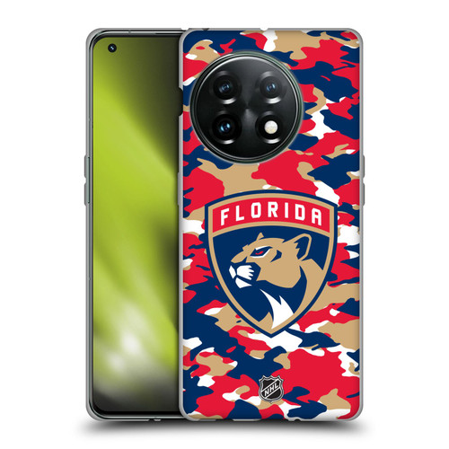 NHL Florida Panthers Camouflage Soft Gel Case for OnePlus 11 5G