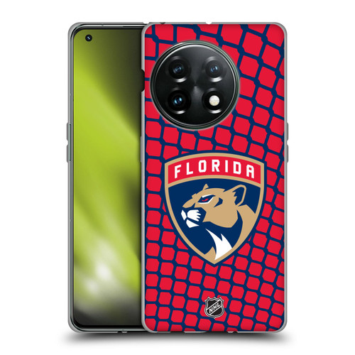 NHL Florida Panthers Net Pattern Soft Gel Case for OnePlus 11 5G