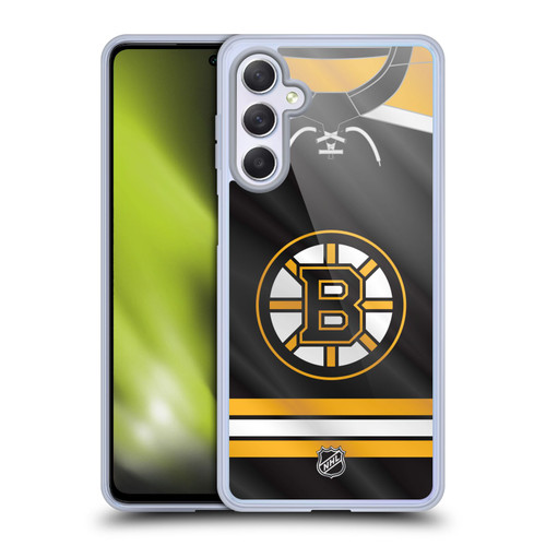 NHL Boston Bruins Jersey Soft Gel Case for Samsung Galaxy M54 5G