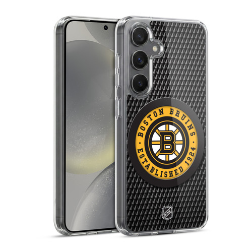 NHL Boston Bruins Puck Texture Soft Gel Case for Samsung Galaxy S24 5G & MagSafe